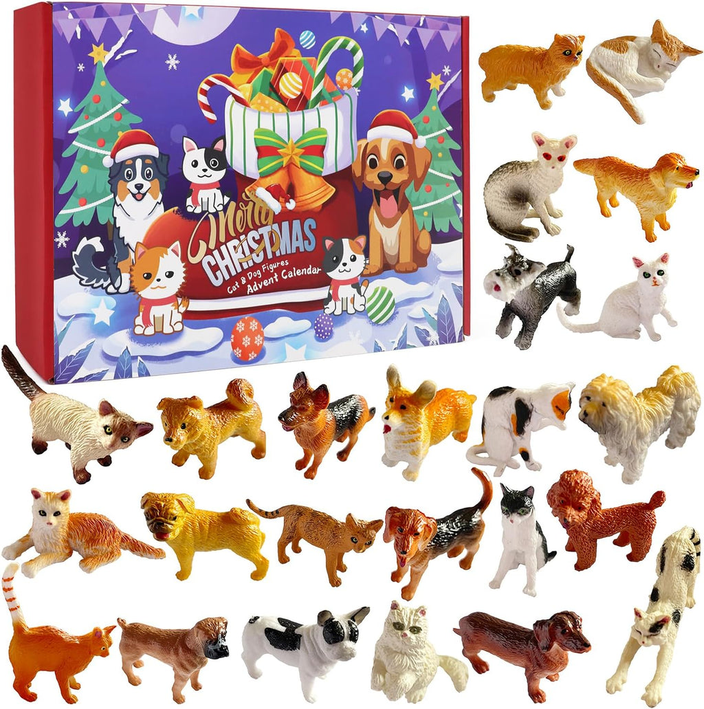 Regine Switzerland Christmas Advent Calendar - 24 Animal Figurines Countdown to Christmas Decor