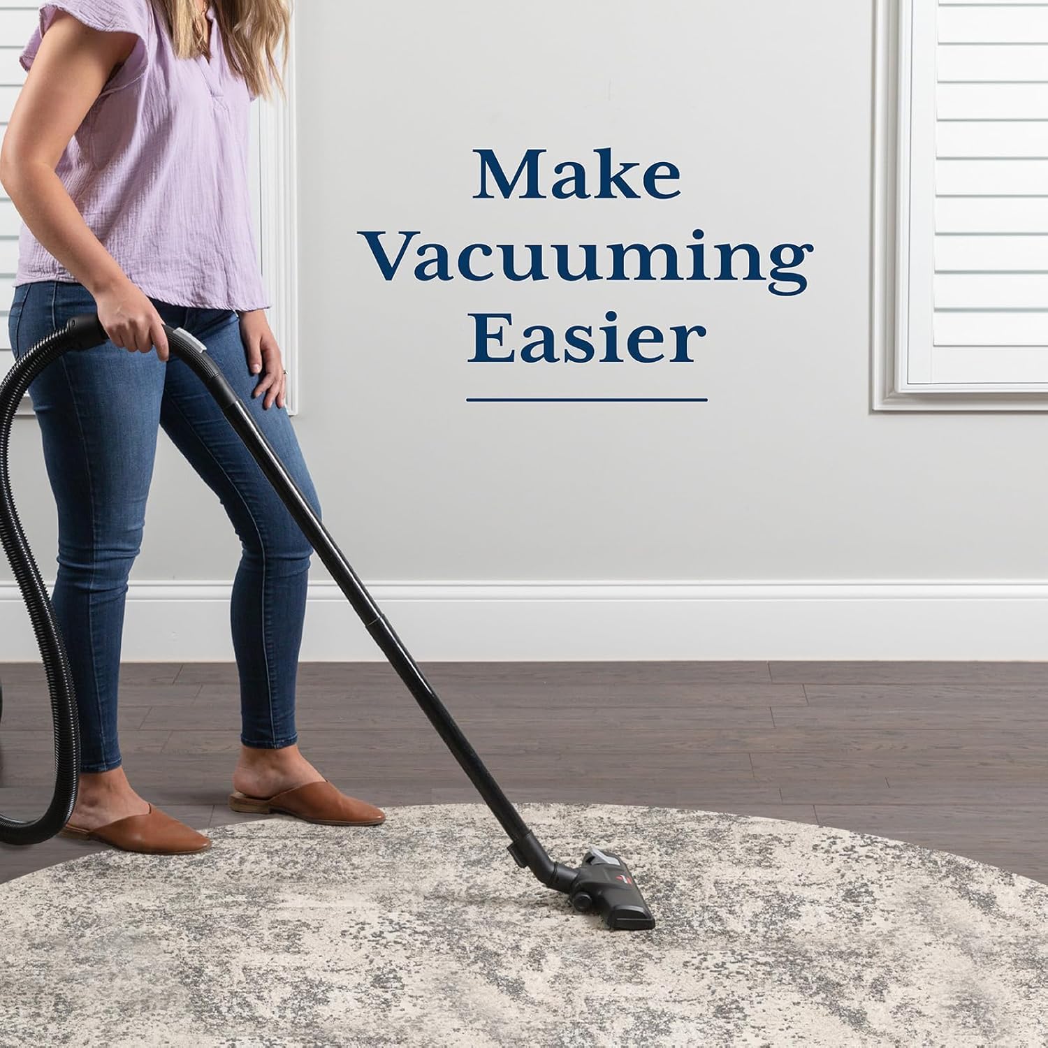 Veken Round Rug Pad Gripper - Non-Slip Circle Mat for Hardwood & Tile Floors | 2x2 Ft Anti-Skid Design