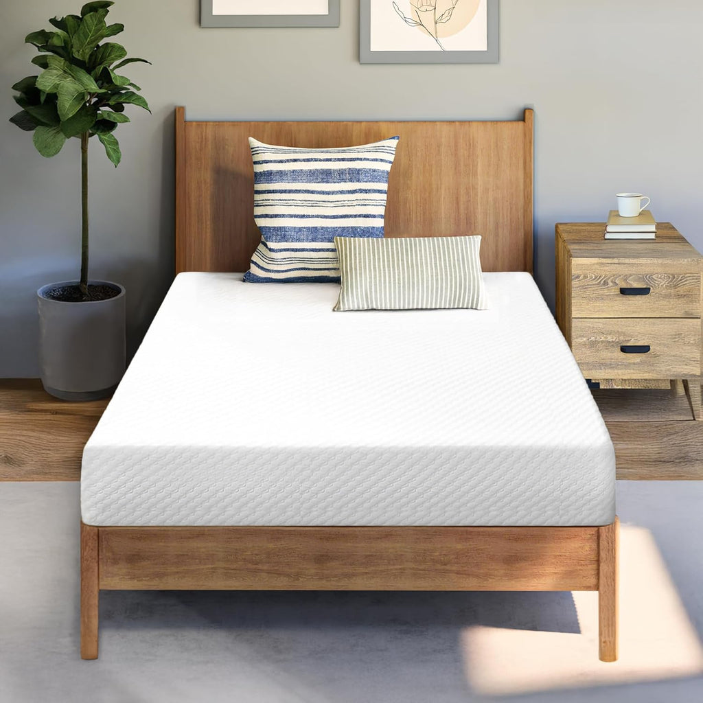 Neo Sleep Twin Cooling Gel Memory Foam Mattress - Medium Firm Pressure Relief | CertiPUR-US Certified, 5 Inch