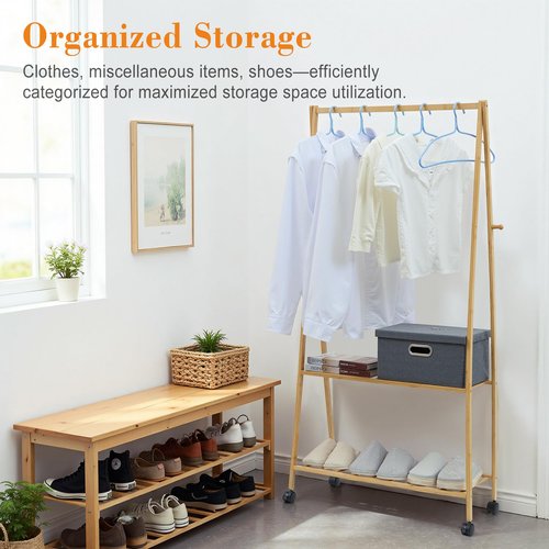VECELO Coat Rack Freestanding, Entryway Hanger Stand, Umbrella Holder, Hall Tree With Hooks, Floor Standing Metal Tree Stand,Oak