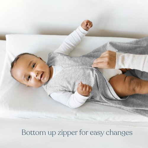 HALO Sleepsack, Micro-Fleece Wearable Blanket, Swaddle Transition Sleeping Bag, TOG 1.0, Daisy, Medium, 9-12 Months