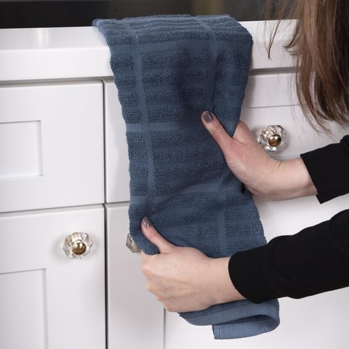 All-Clad Solid Kitchen Towels, 2-Pack, Indigo