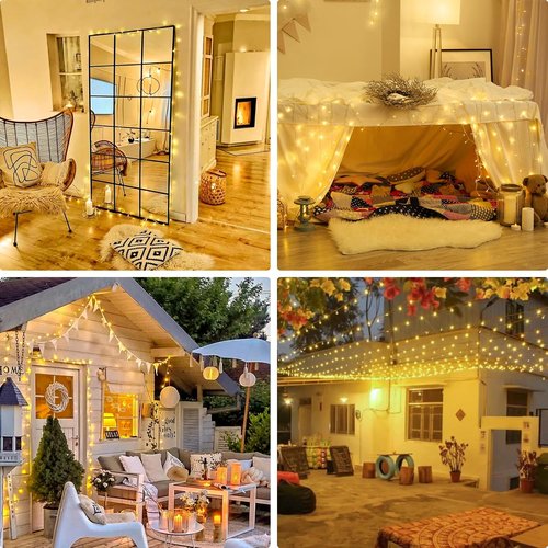JMEXSUSS 100 LED Globe String Lights - Perfect for Outdoor Decor | Warm White Illumination
