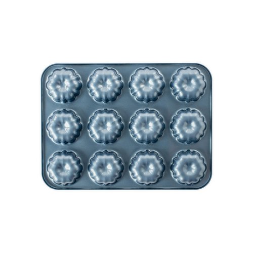 Nordic Ware Formed Mini Bundt, 12 Cavity Cupcake, Twilight Blue