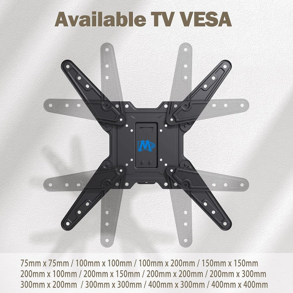 Mounting Dream Tilt TV Wall Mount for 37-75 Inch TVs - Full Motion Mount for 26-55 Inch TVs