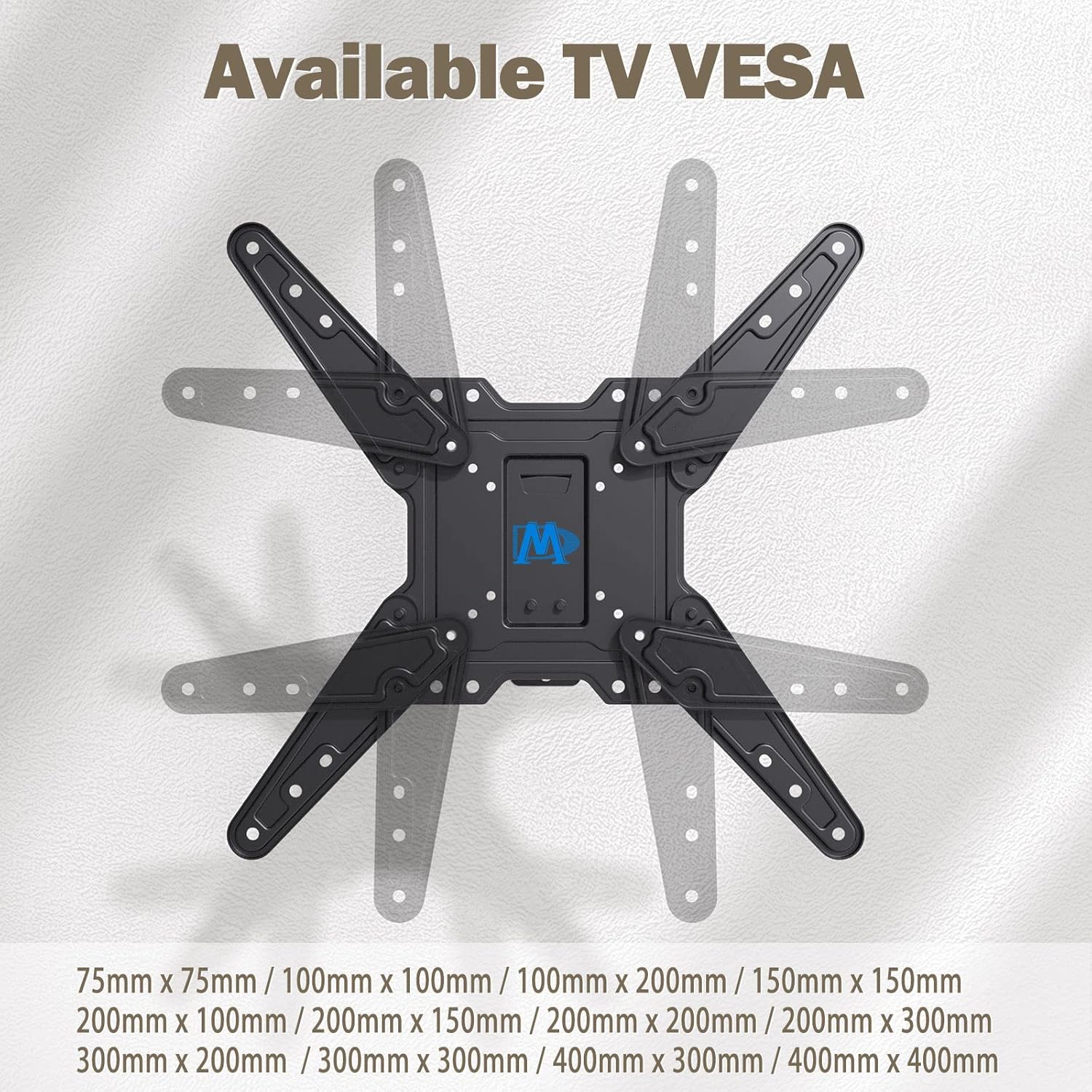Mounting Dream Tilt TV Wall Mount for 37-75 Inch TVs - Full Motion Mount for 26-55 Inch TVs
