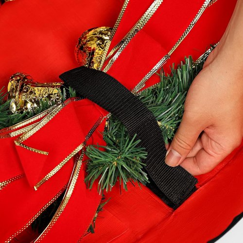 HOMEST Wreath Storage Container - Durable Zipper Bag with Extra Straps & Pest Protection | 24" Premium Organizer
