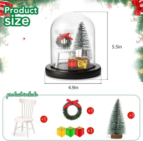 Christmas In Heaven Empty Chair Ornament - Memorial Gift For Loved Ones | Remembrance Tabletop Decor