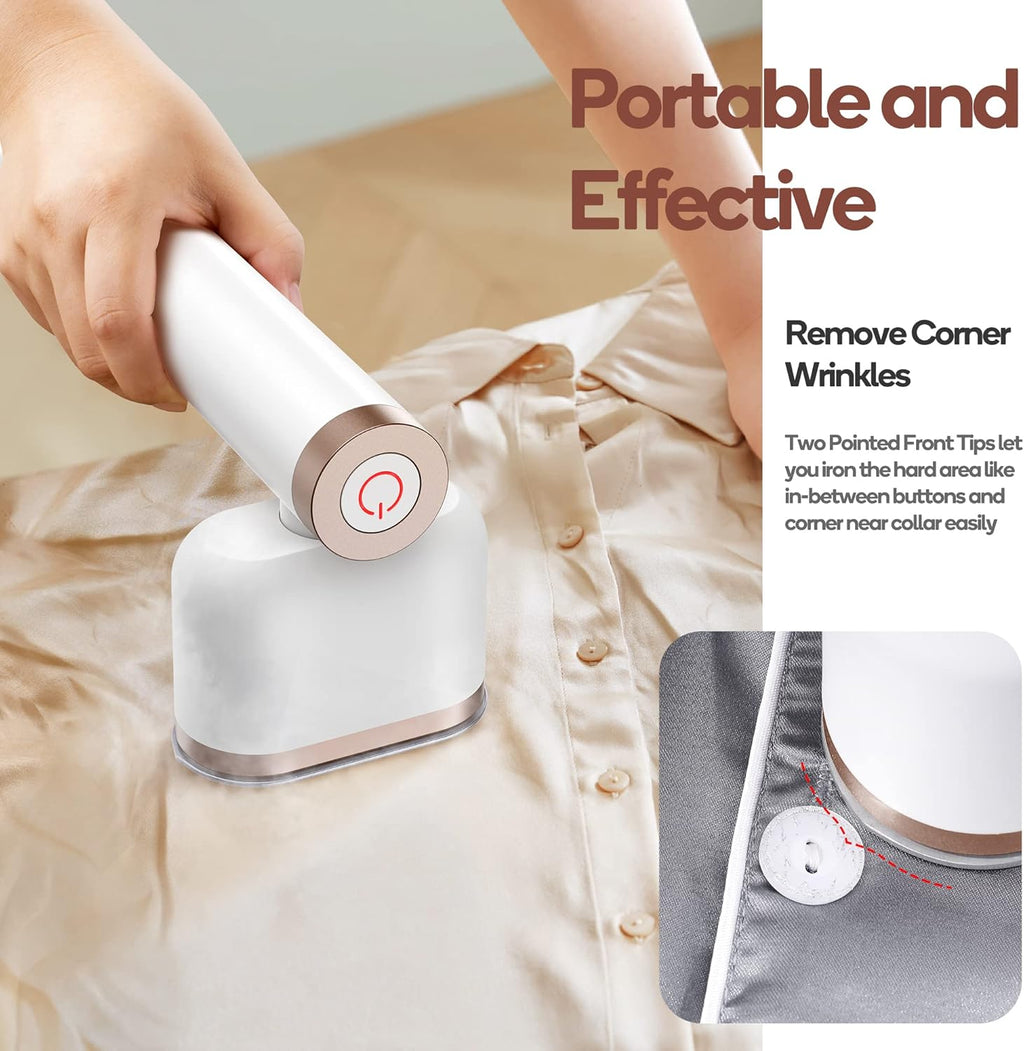 Newbealer Portable Clothes Steamer - 1200W Fast Heat-Up, 2 Steam Levels, Vertical & Horizontal Use, 302°F Wrinkle Remover