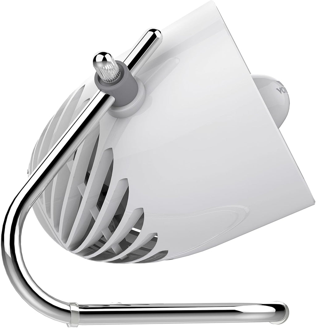 Vornado Pivot Personal Air Circulator - Portable Desk Fan for Cool Comfort | Ice White Finish