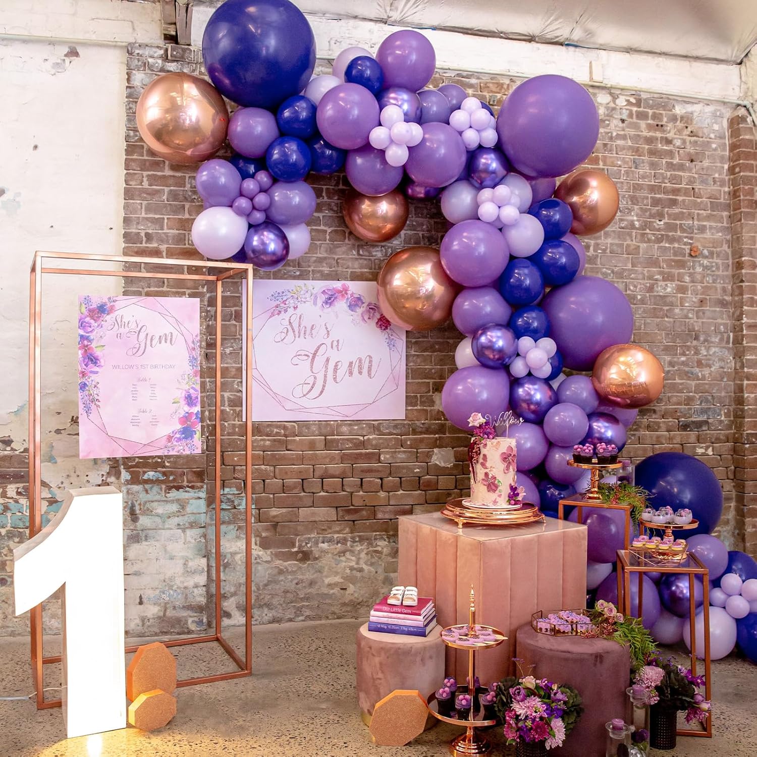 PartyWoo 36-Inch Purple Latex Balloons - 4pcs for Birthday, Baby Shower & Wedding Decor