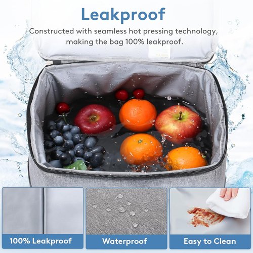 Lifewit Cooler Bag - Insulated & Collapsible Soft Tote for 30/50/60 Cans | Leakproof for Camping & BBQ