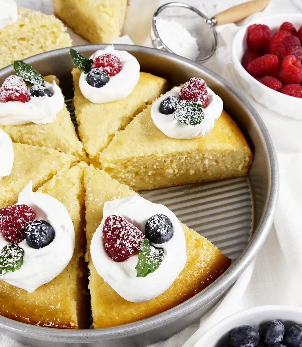 USA Pan Bakeware 9-Inch Round Cake Pan - Nonstick Quick Release Coating, Durable Aluminized Steel