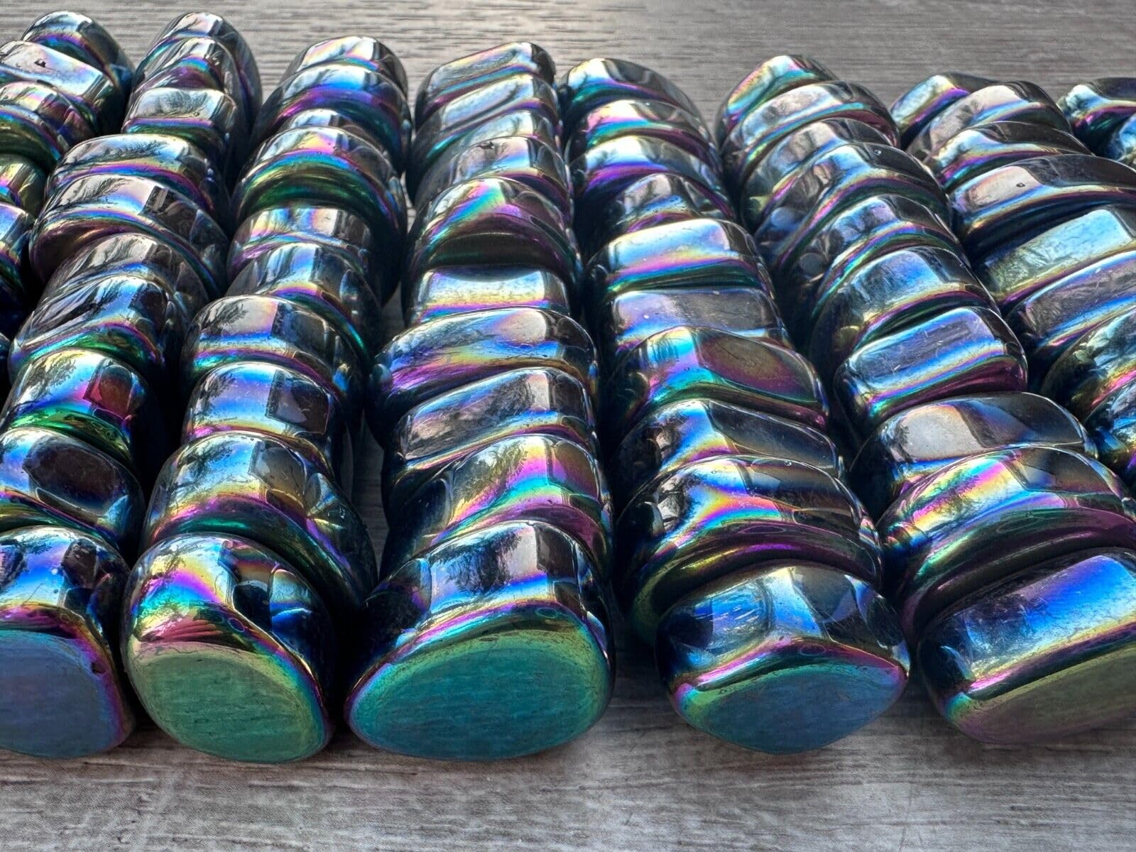 5 Pound Rainbow Fridge Magnets - Polished Magnetic Hematite, Strong and Heavy Duty for Whiteboard, Office, Classroom, Kitchen, Home, and Cabinet Accessories (Rainbow, 5 lb)