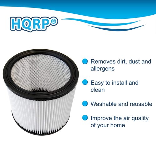 HQRP Cartridge Filter 2-Pack compatible with Shop-Vac 90340 Vacuum Cleaner