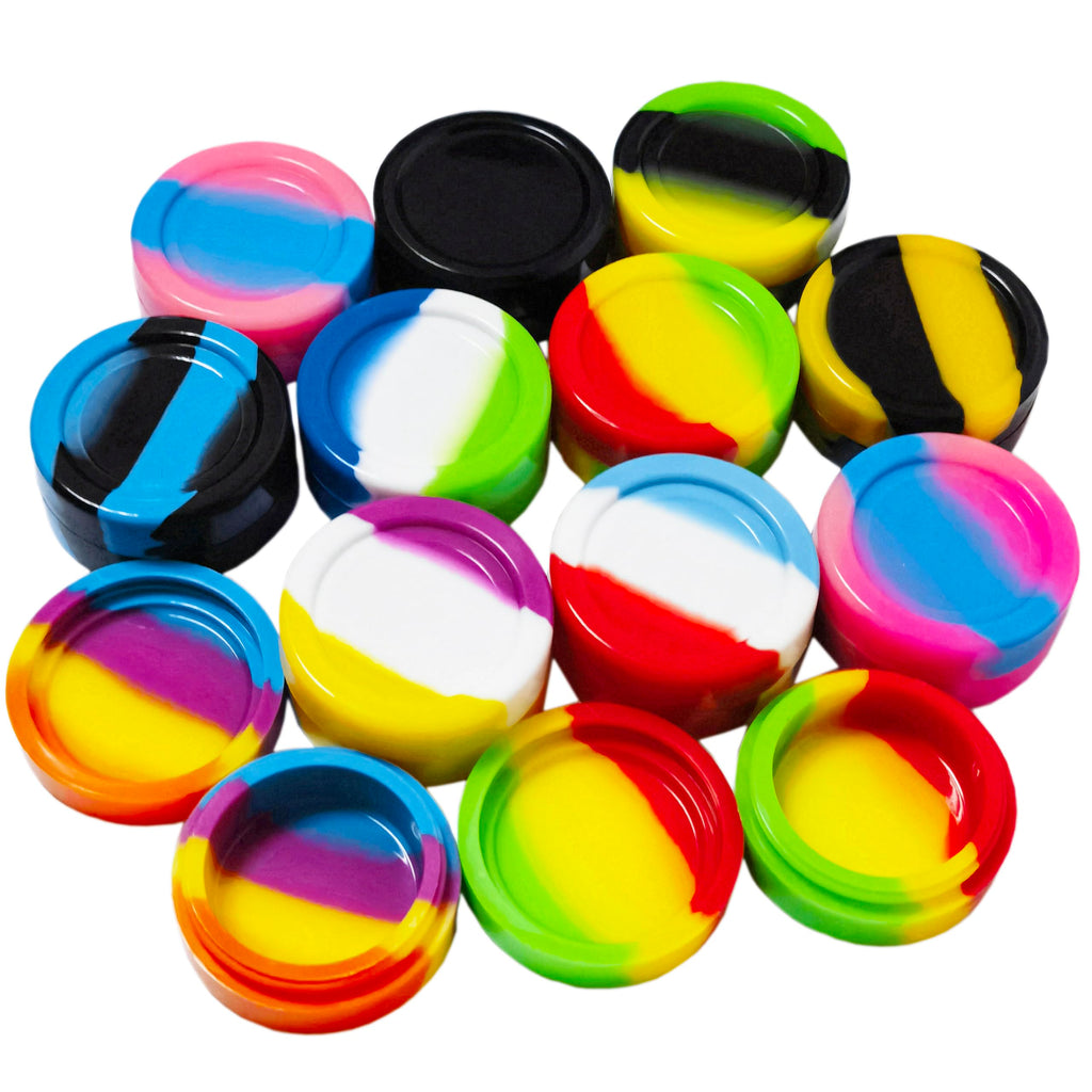Vegcorn 11ml Silicone Wax Concentrate Containers Non-stick Jars with Round Shape (5)