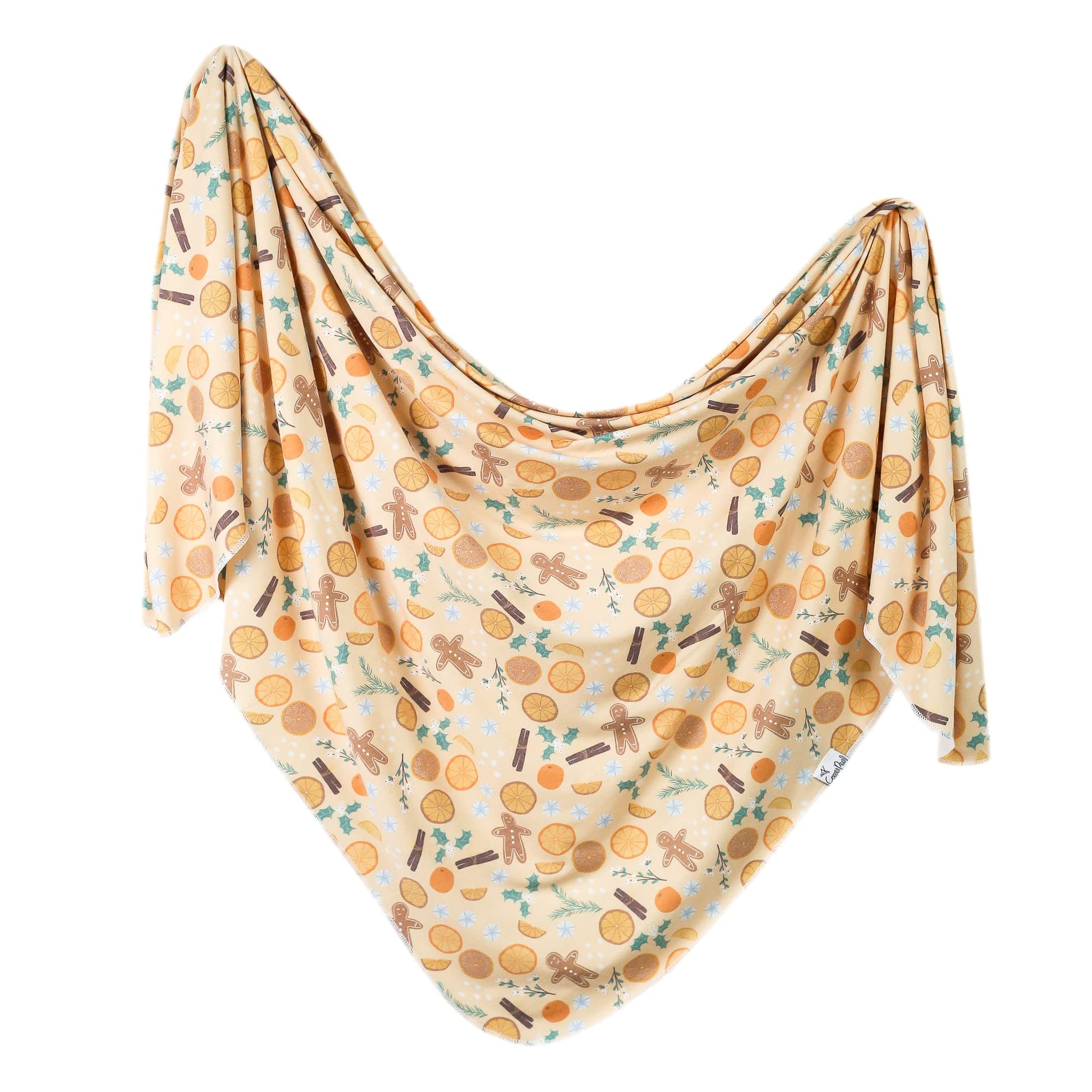 Copper Pearl Large Premium Knit Baby Swaddle Receiving Blanket Cider