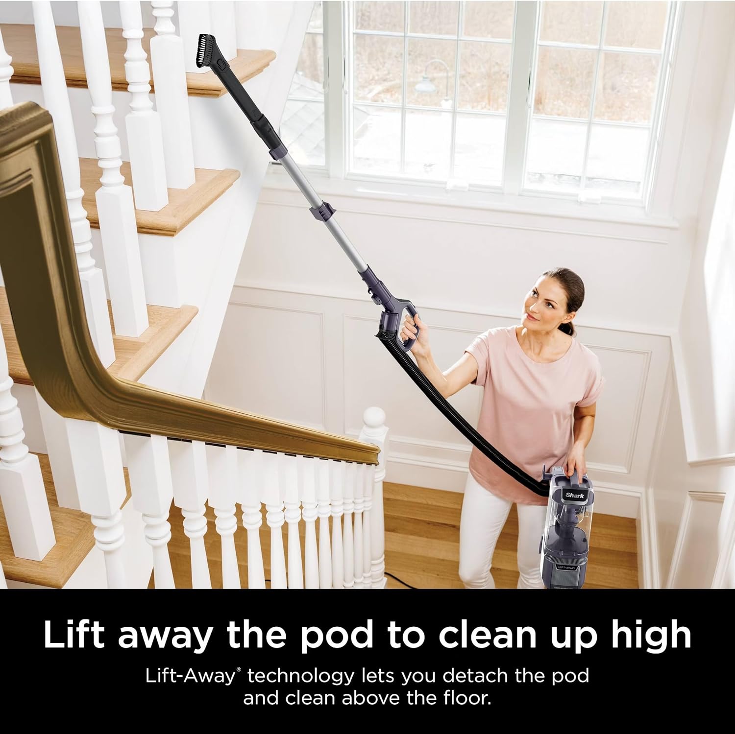 Shark LA701 Rotator Pet Lift-Away Vacuum - DuoClean PowerFins & Odor Neutralizer Technology, Purple (Renewed)