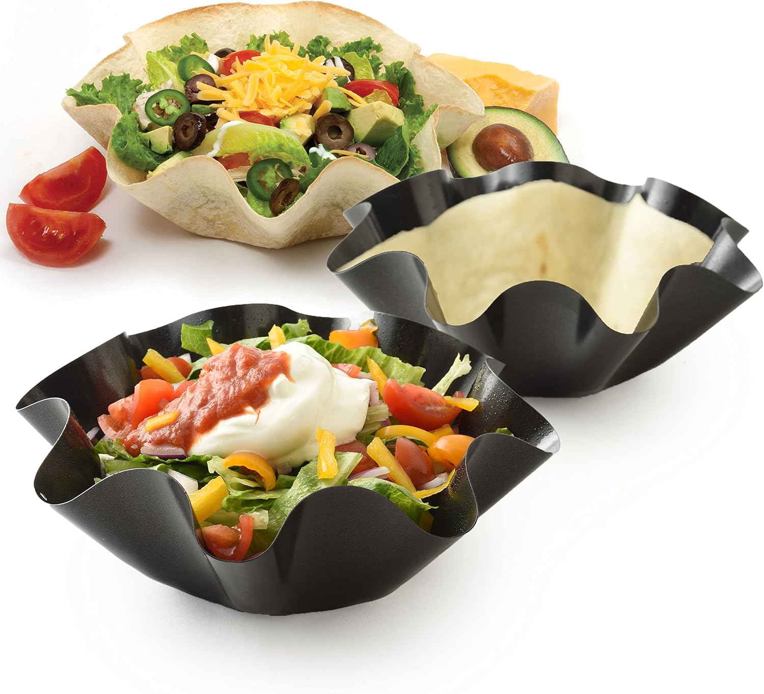 Norpro Nonstick Mini Tortilla Bowl Makers - Set of 2 for Perfectly Shaped Tortillas