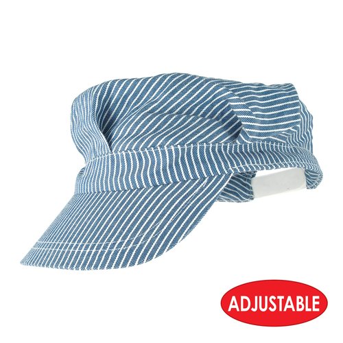 Beistle S60716AZ3, 3 Piece Train Engineer Hats, Adjustable (Blue/White)