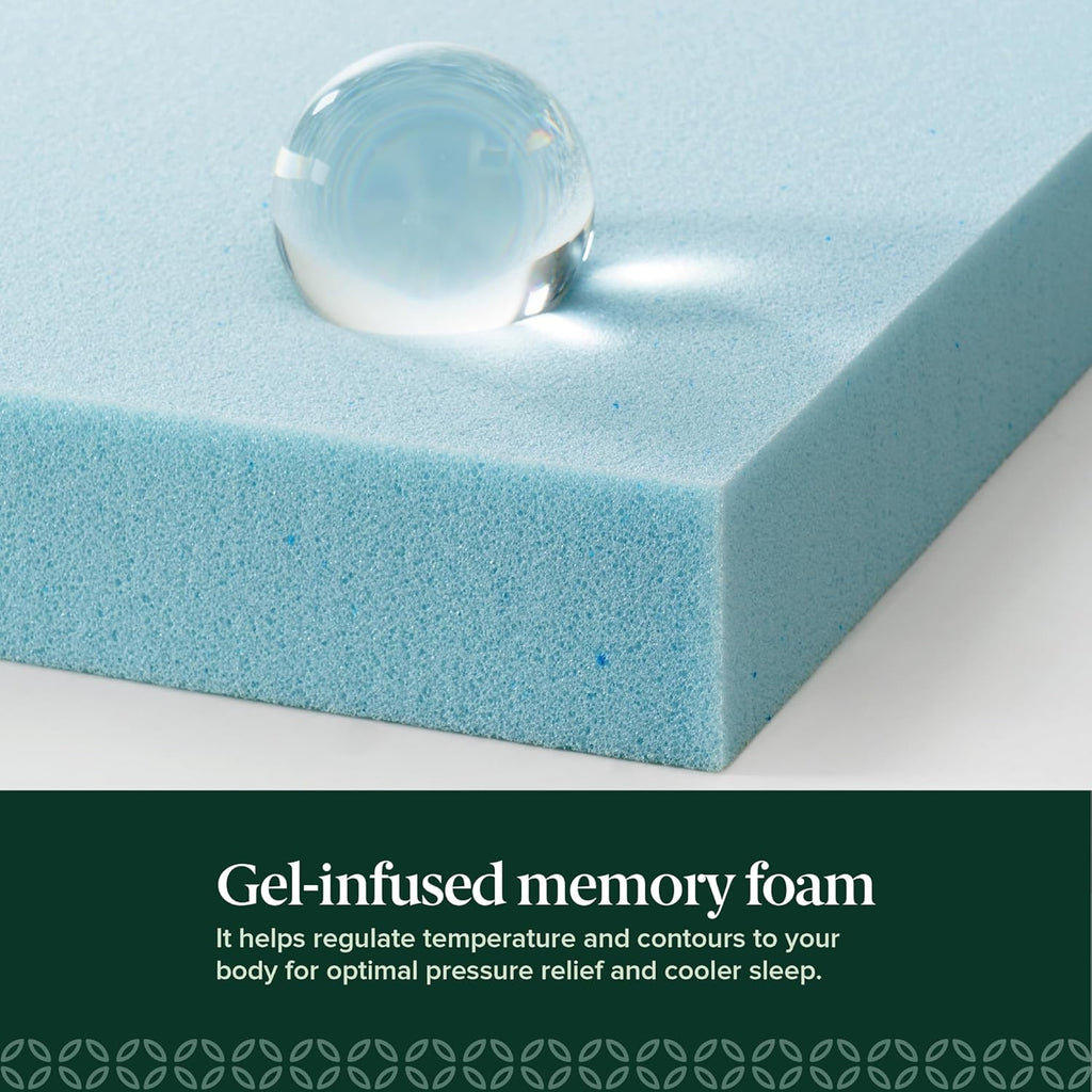 ZINUS 6 Inch Twin Memory Foam Mattress - Cooling Essential Design, Fiberglass Free, Medium Feel