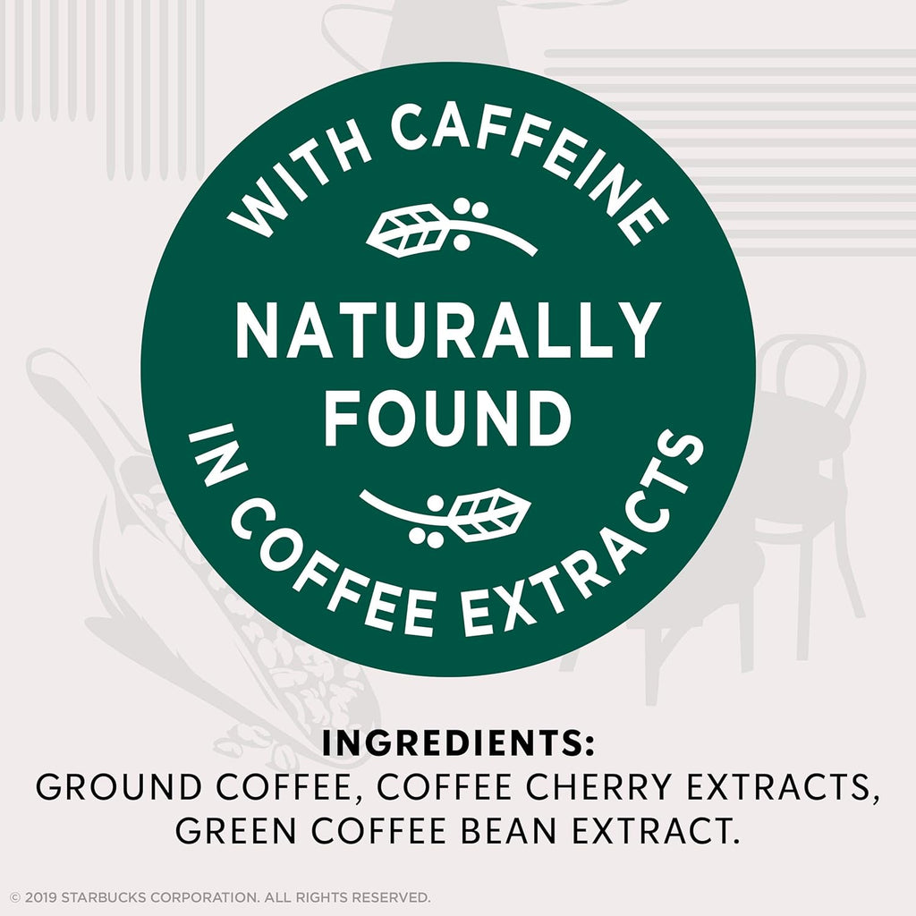 Starbucks Medium Roast K-Cup Coffee Pods - 2X Caffeine for Keurig Brewers | 48 Pods Total