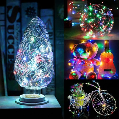 Brightown 12 Pack Fairy Lights - 20 LED Waterproof Battery Operated Micro Lights for Christmas Decor & DIY Crafts