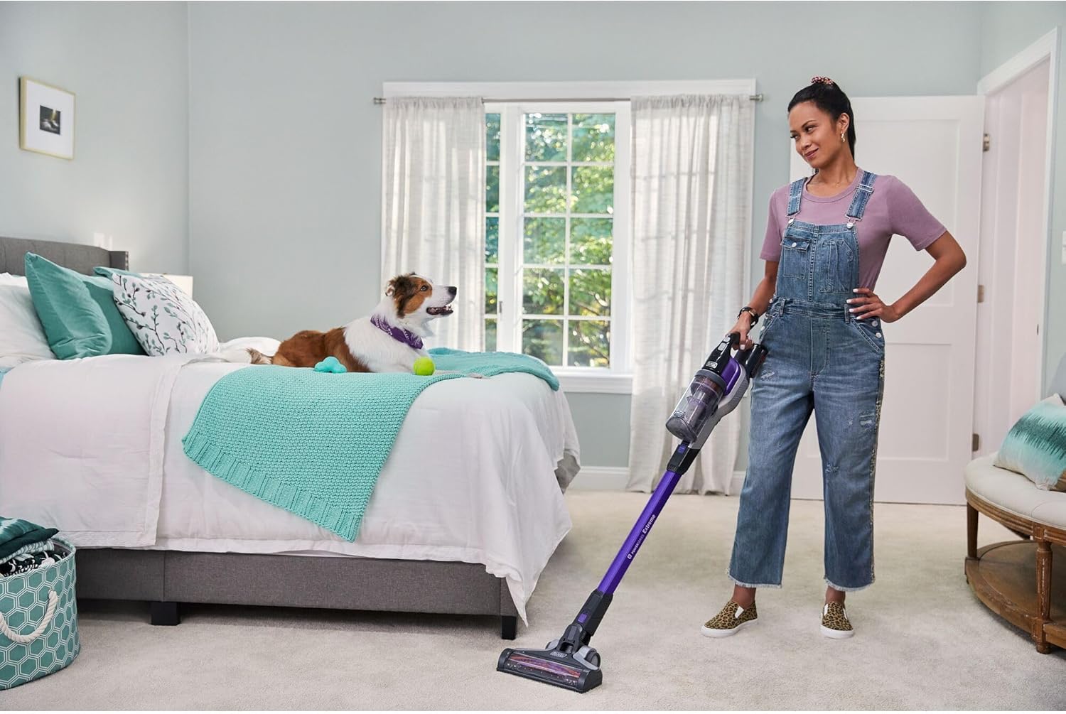BLACK+DECKER Cordless Pet Hair Vacuum - Maximum Suction, 55 Minutes Runtime, Multi-Surface | Lightweight Design