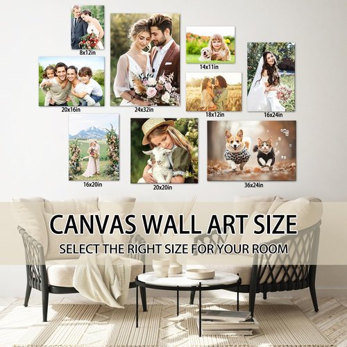 Karani Custom Canvas Prints - Personalized Wall Art for Home Decor | Unique 8x10 Gift for Weddings & Birthdays