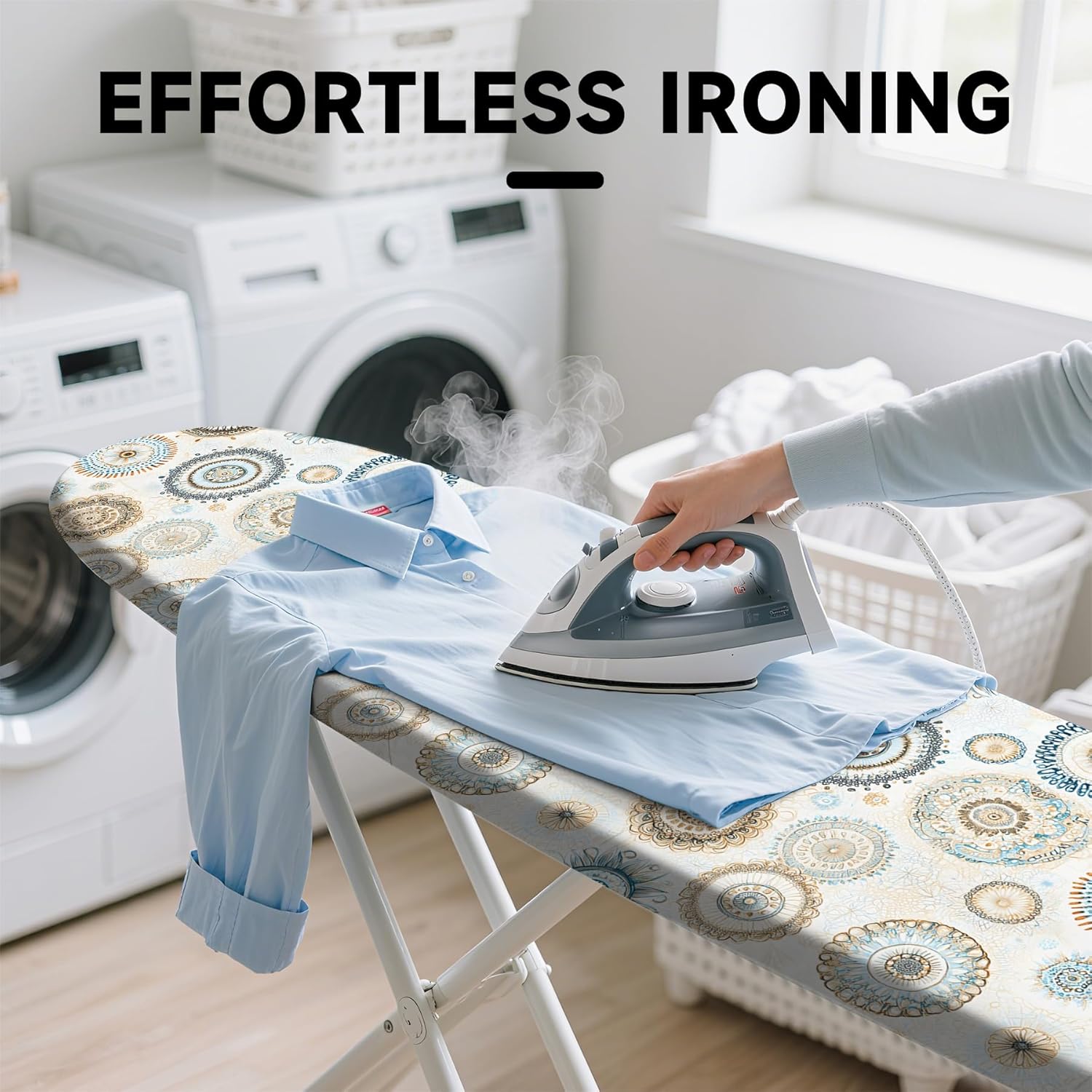 Regine Switzerland Ironing Board Cover - Heavy Duty Non-Slip Design with Thick Padding | 15"x54" Standard Size