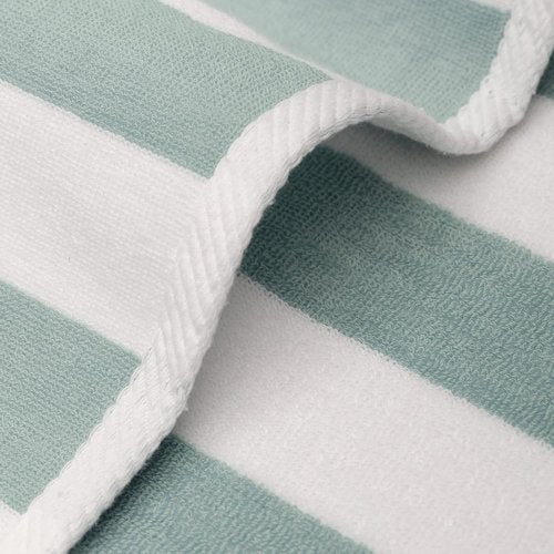 Cotton Paradise Cabana Stripe Beach Towels - Extra Large 30x60 Inches, Soft & Quick Dry, Mint (4 Pack)