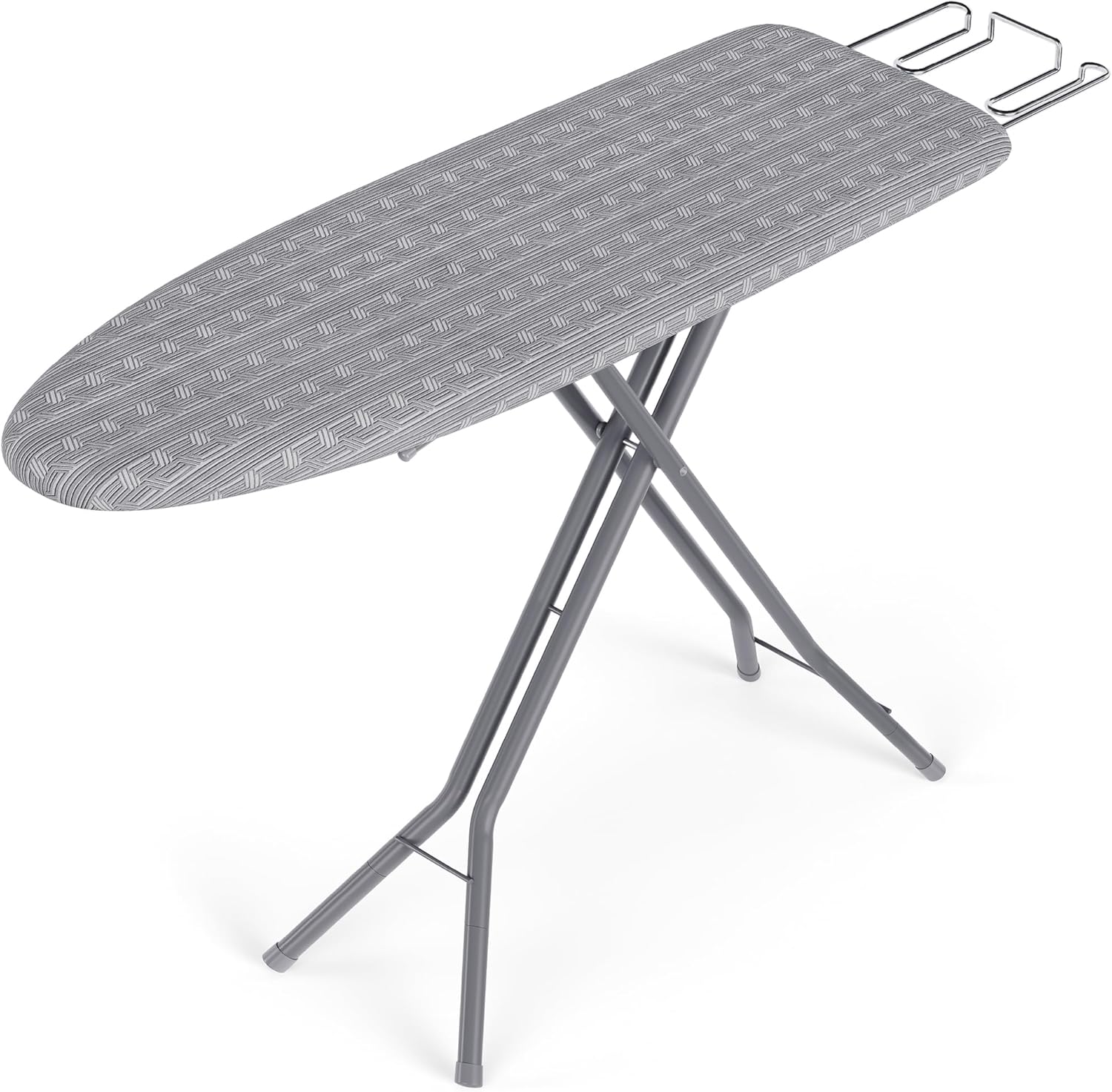 SONGMICS Ironing Board - Foldable & Height Adjustable Up to 35 Inches | 4-Layer Cover & Pad, Dove Gray