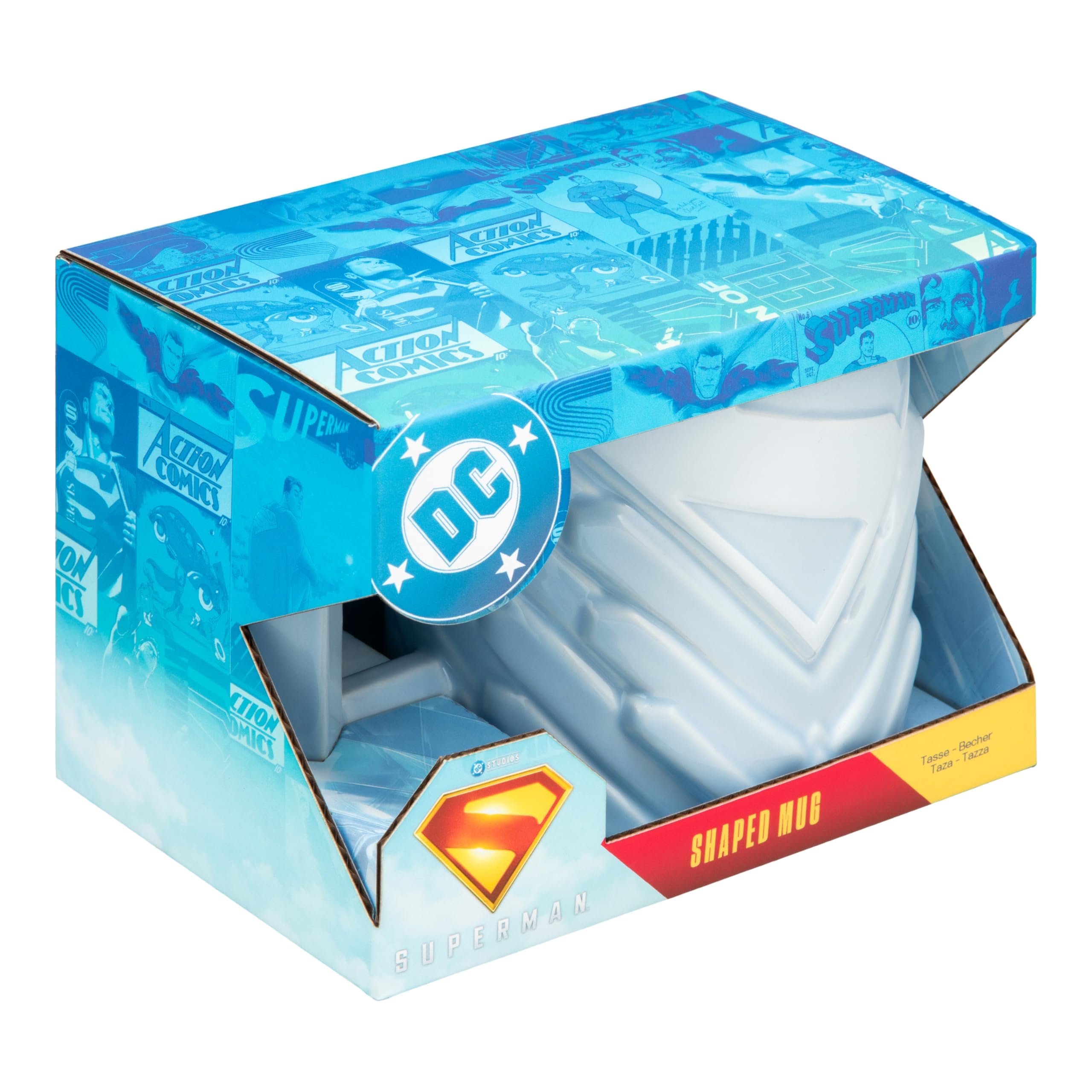 Paladone Superman Fortress of Solitude Shaped Mug – Officially Licensed DC Comics Oversized 22oz Ceramic Coffee Cup – Fun Superhero Gift for Fans – Great for Coffee, Tea, or Hot Chocolate