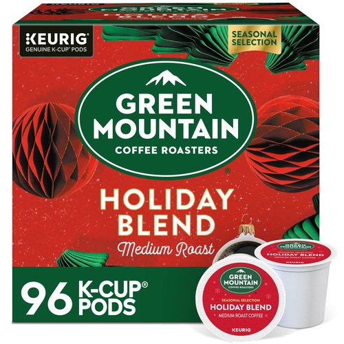 Green Mountain Coffee Roasters Holiday Blend, Keurig Single Serve K-Cup Pods, 96 Count