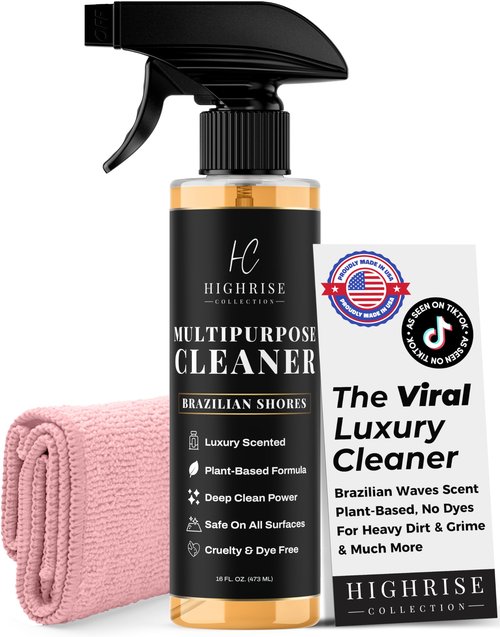Highrise Brazilian Waves Multipurpose Cleaner, Highly Scented, Plant-Based, Biodegradable, USA Made, All Purpose Spray - Inspired By R&W, Mississippi Candle Company, Blyss Mop Soap Brazilian Waves