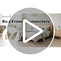 Non-Mortise Bed Rail Bracket Set - Durable Steel Frame Support