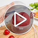 Produce Saver Container for Fridge – Airtight Onion, Tomato & Fruit Holder