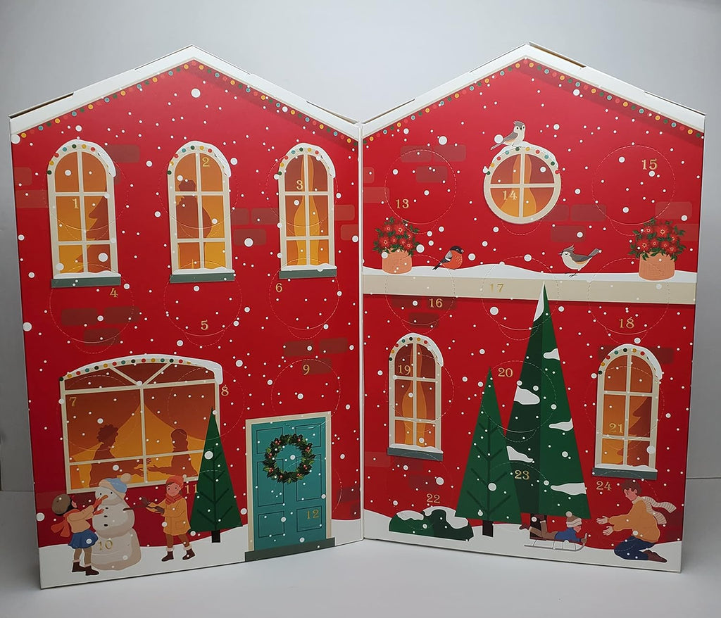 Skiennix Holiday Coffee Advent Calendar - 24 Premium Single-Serve 100% Arabica Flavored Coffees