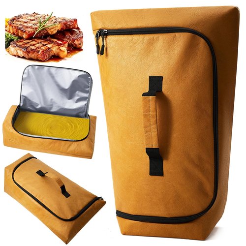 270° Opening BBQ Blanket for Resting Meat, Insulated Leak-Proof Meat Resting Bag for Brisket Turkey Pork, Smoker Accessories for Kitchen Party Camping , Anniversary Birthday Gift for Men Dad Husband