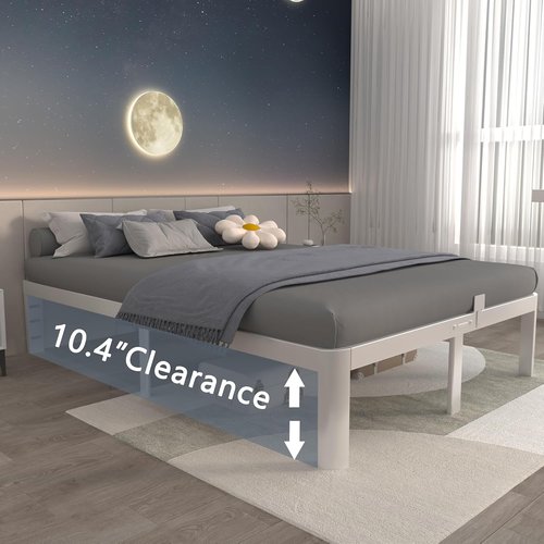 ITIMIDI Queen Bed Frame - 12 Inch Metal Platform Design, Heavy Duty, No Box Spring Needed, Easy Assembly