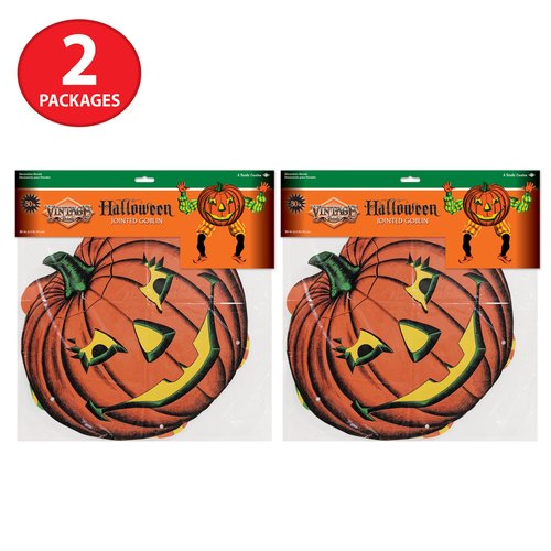 Vintage Halloween Jointed Goblin Pack of 2