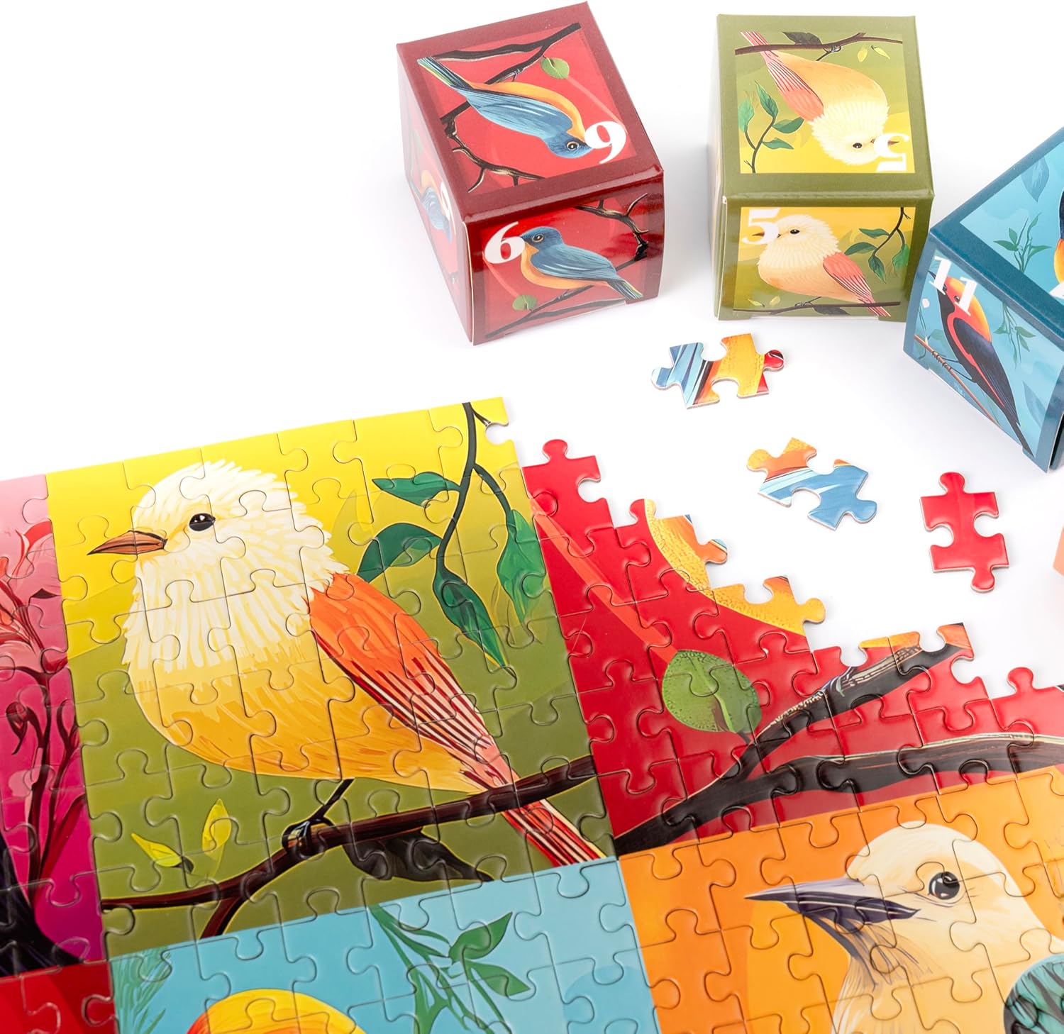 Rokt&Razo Mini Daily Puzzles - 24 Individual 1000-Piece Advent Calendar | Family Fun for All Ages, 27.5 x 19.7 in