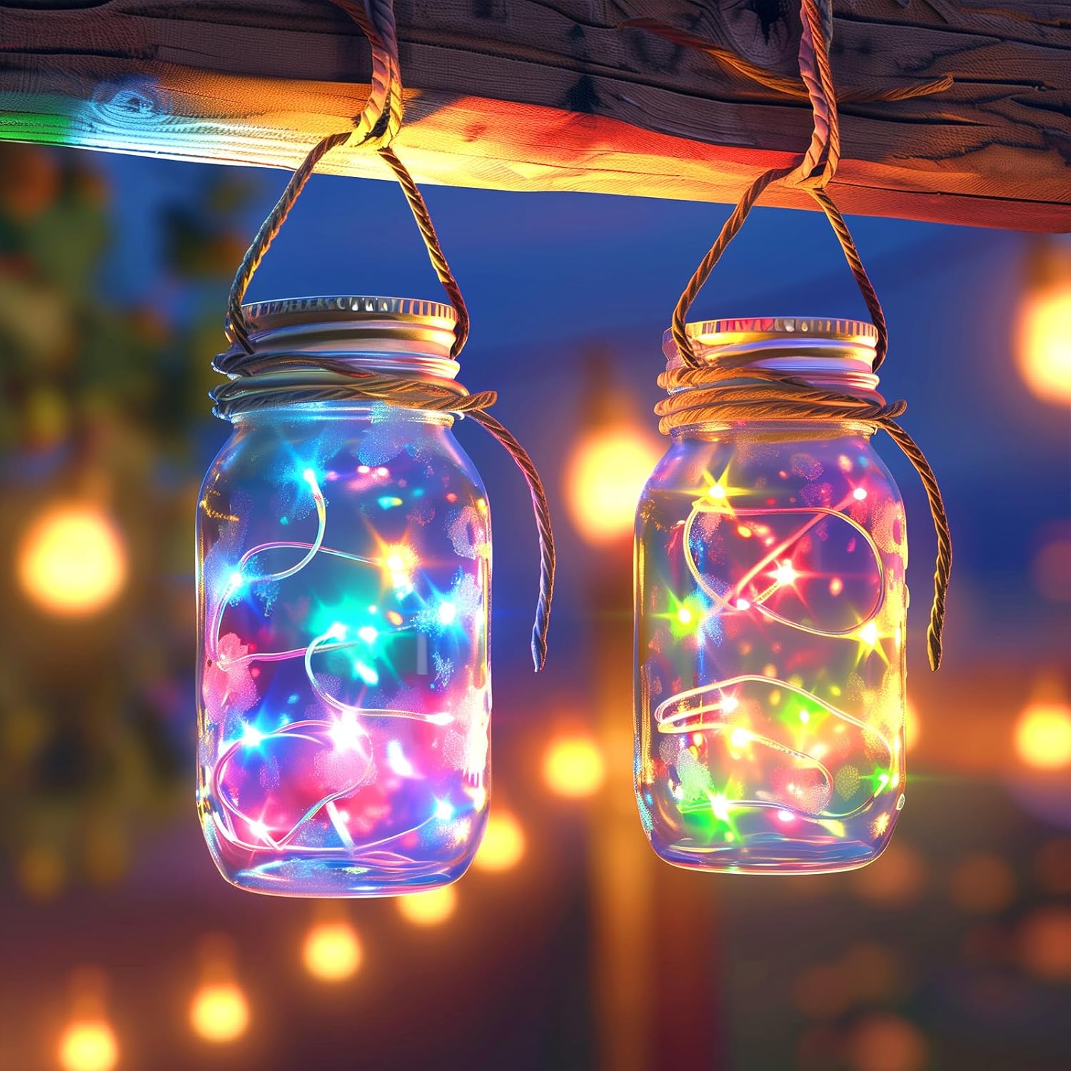 Minetom Fairy String Lights - 100 LED Waterproof Multicolored 33 Ft Starry Lights for Indoor Decor | Perfect for Christmas, Weddings, and Crafts