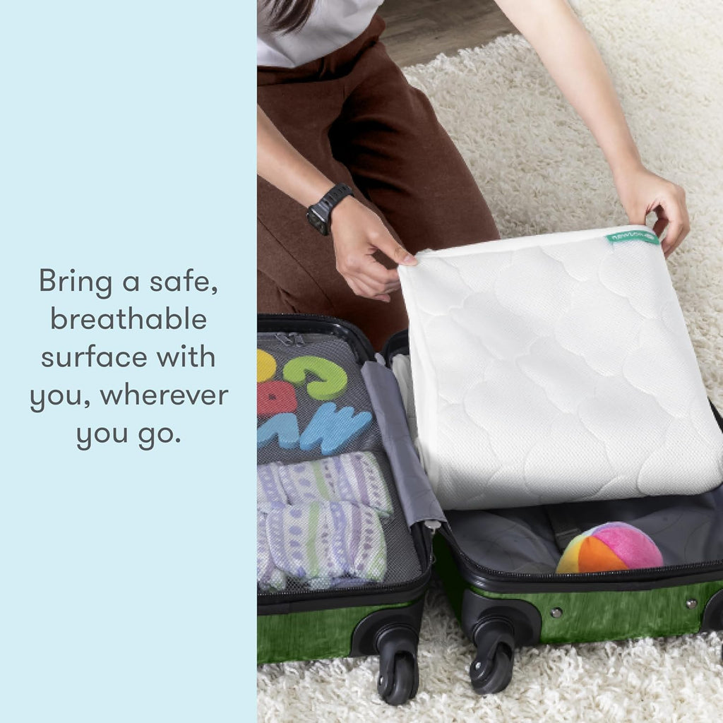 Newton Baby Waterproof Crib Mattress Pad - Ultra-Breathable Quilted Comfort | Secure Fit & Machine Washable | 2-Pack