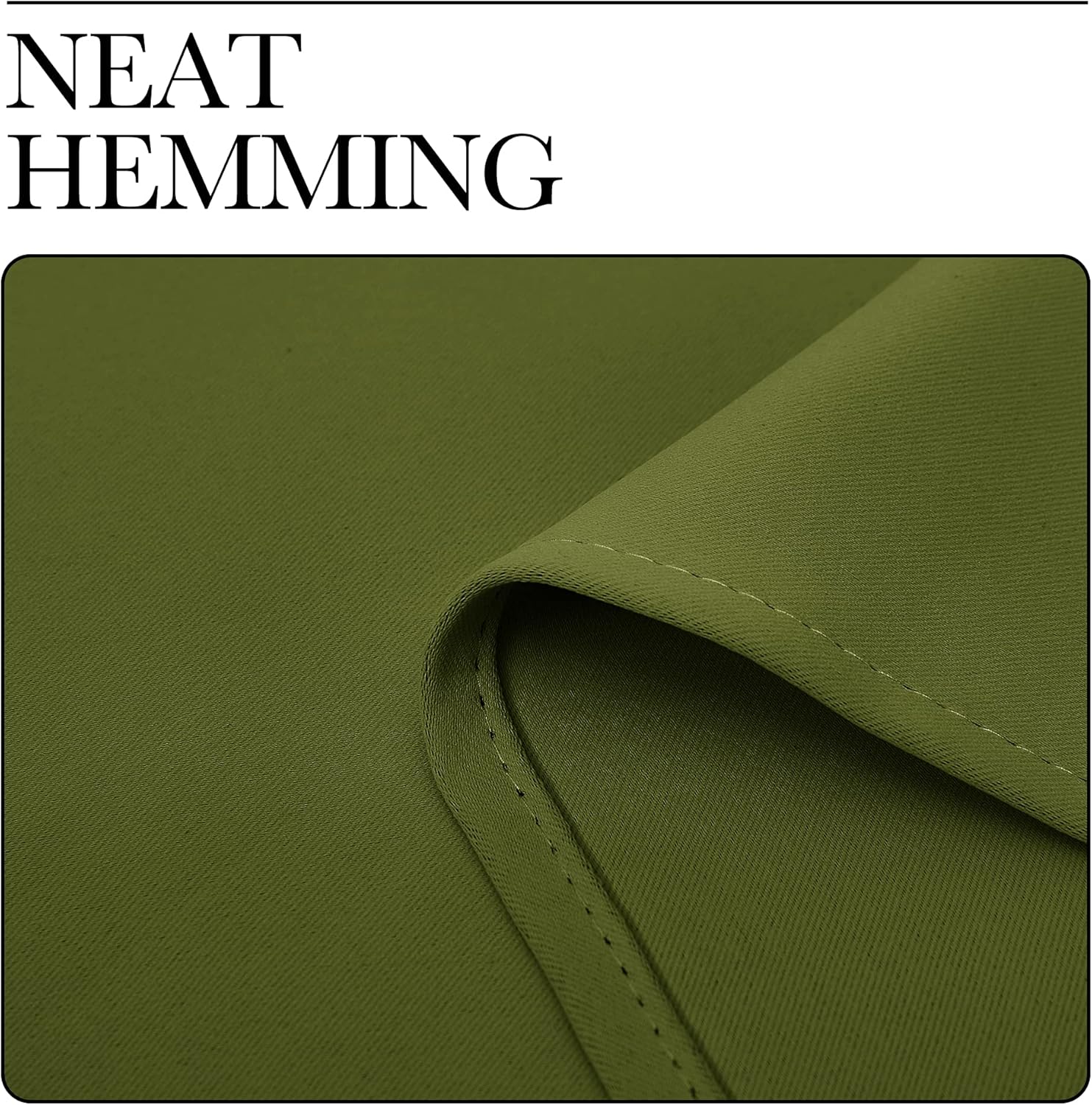 NICETOWN Blackout Curtain Panels - Thermal Insulated Drapes for Christmas | Olive Green, 34x84 Inches (One Pair)