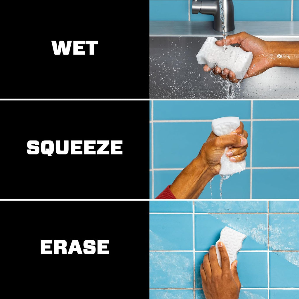 Mr. Clean Magic Eraser Sponge - All-Purpose Cleaning Scrubber Variety Pack | 6 Count with Ultra Thick, Foamy & Durable Options