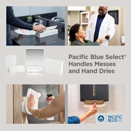 Pacific Blue Select C-Fold Paper Towels by GP PRO (Georgia-Pacific), White, 20241, 200 Towels Per Pack, 12 Packs Per Case (2400 Total), 10.10'' x 13.20