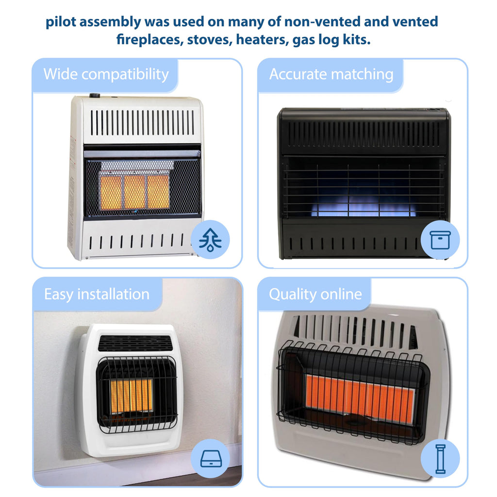 ActyGo Replacement Vent Free Propane Gas Wall Heaters Pilot ODS 120630-02 fits Vanguard Comfort Flame Glo-Warm Cozy Heat Kozy World Pro Com Desa International etc