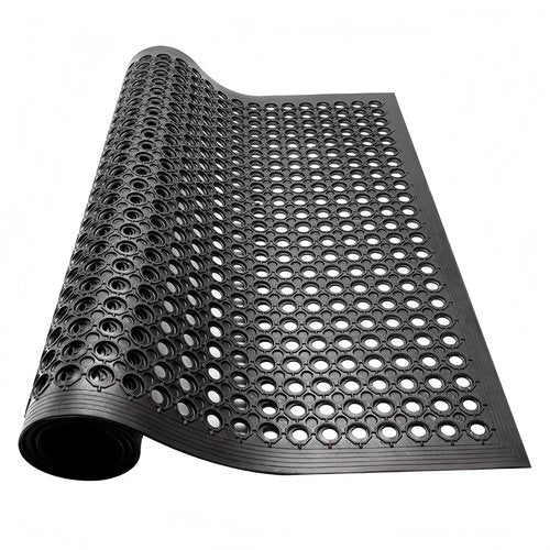 Rubber Floor Mats 60x36inch Anti Slip Mat Commercial Kitchen Mat Drainage Mat for Restaurant Bar Kitchen Entryway Indoor Outdoor