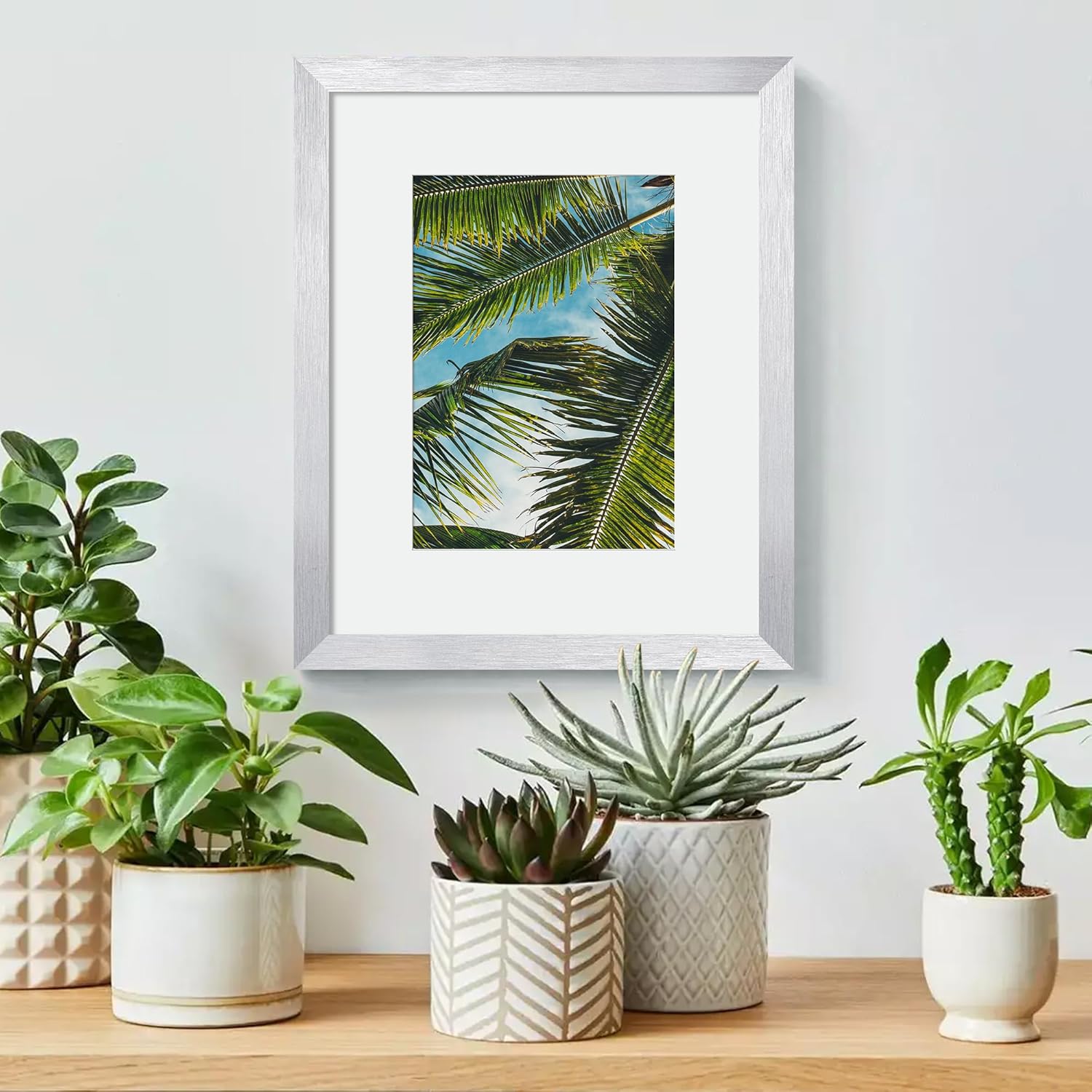 Upsimples 8x10 Picture Frame - Versatile Display for 5x7 or 8x10 Photos | Silver, 1 Pack